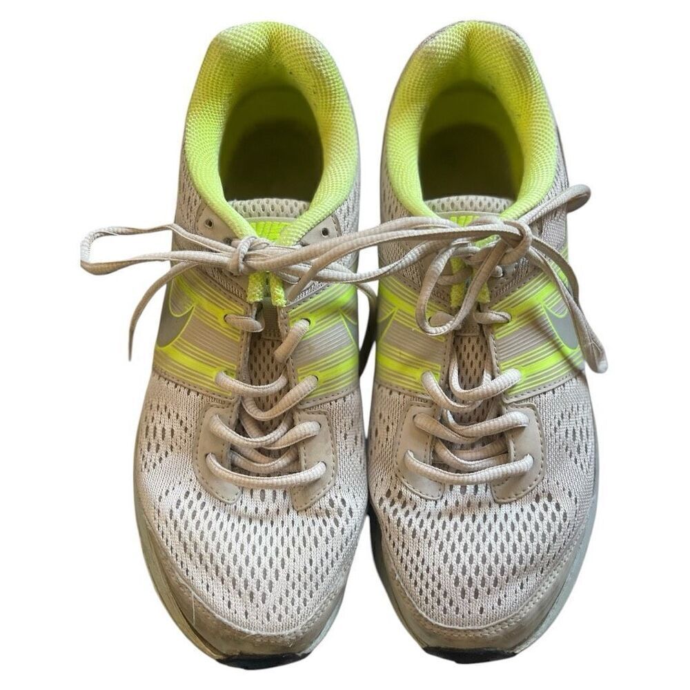 Nike Pegasus 29 Gray Neon Lime Green Running Athletic Shoes Size 8.5 EUC